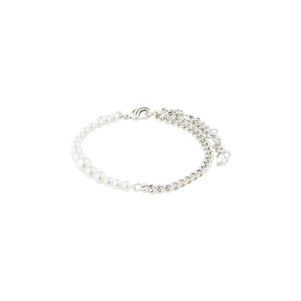 Relando Silver Plated Pearl Bracelet