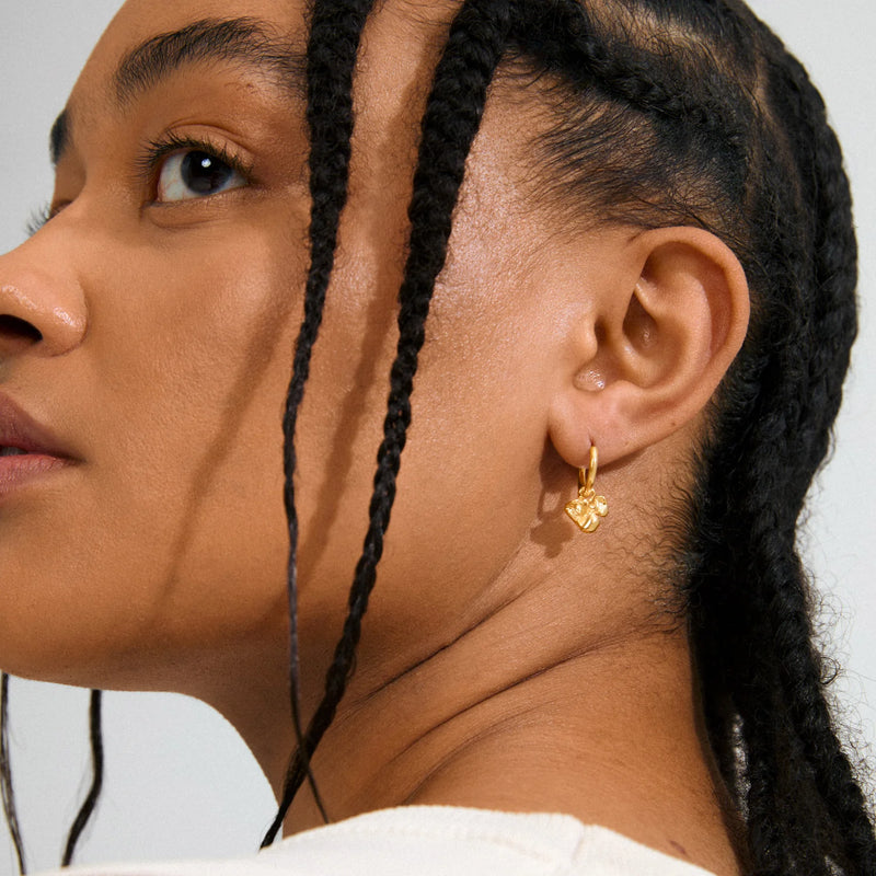 Luis Gold Plated Earrings