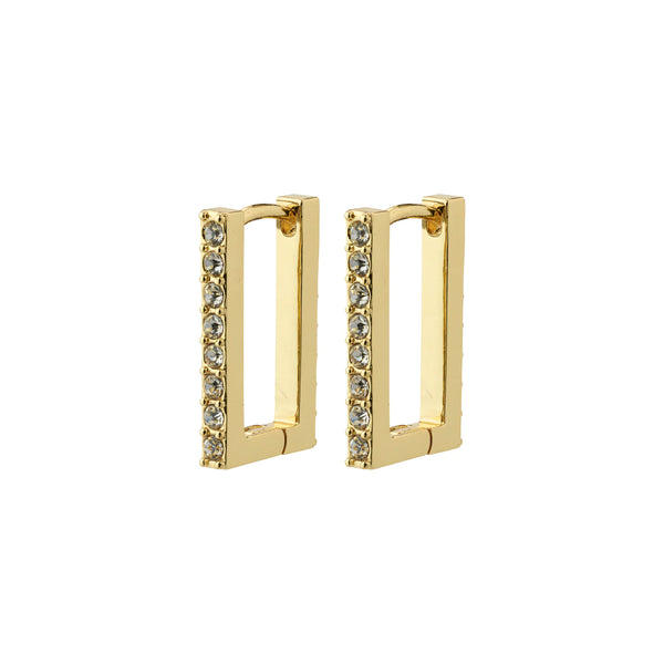 Coby Gold Plated Crystal Hoops