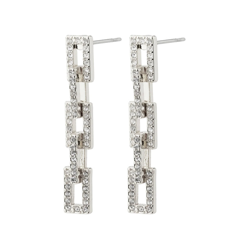 Coby Silver Plated Crystal Earrings