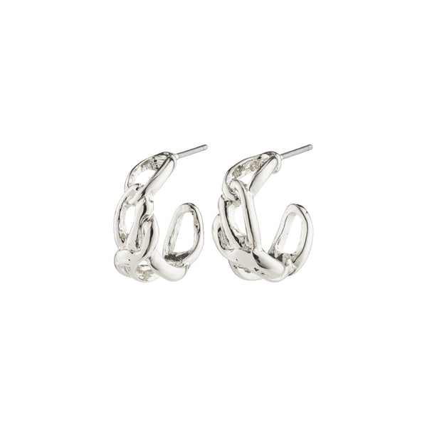 Rani Silver Plated Hoops