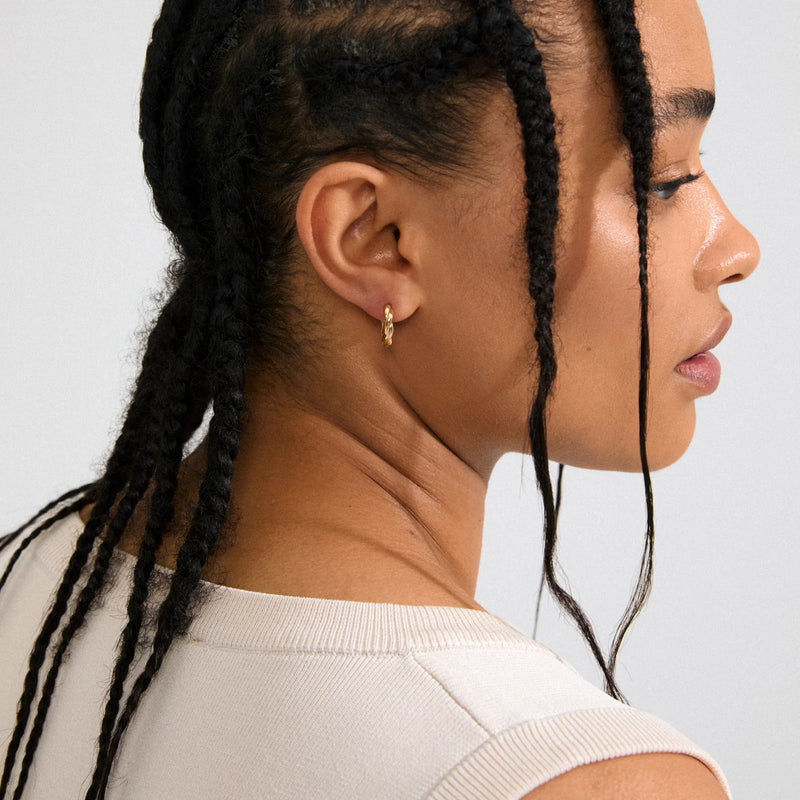 Declan Gold Plated Hoops