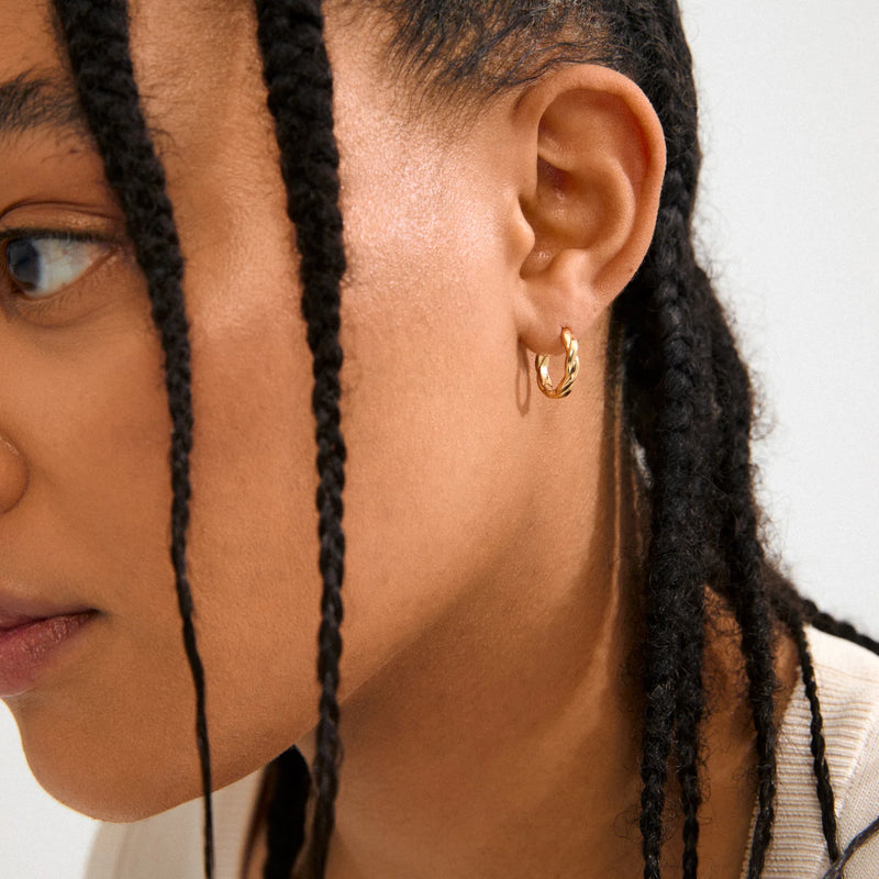 Declan Gold Plated Hoops