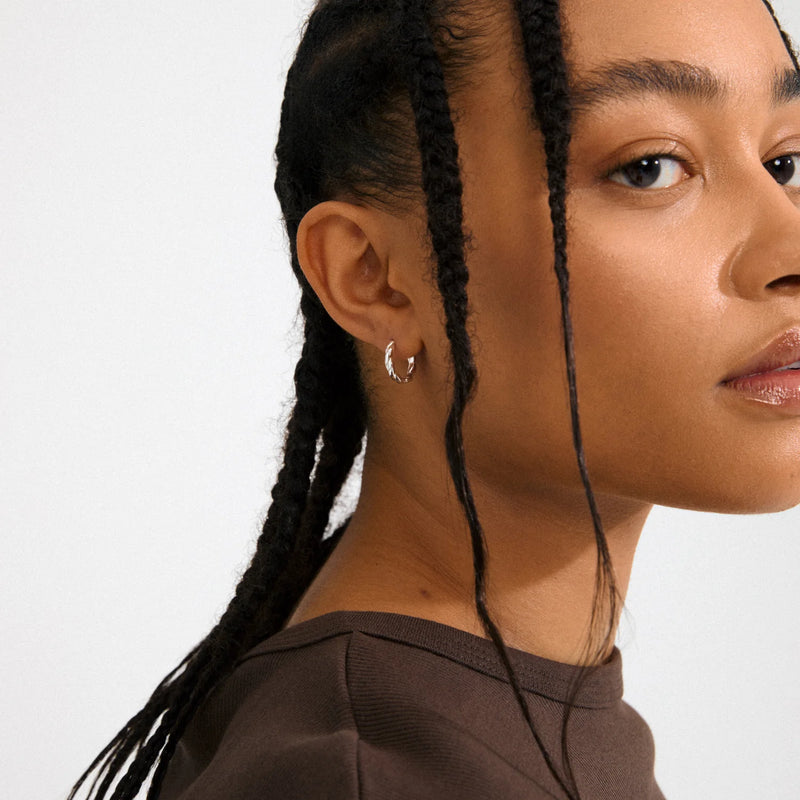 Declan Silver Plated Hoops