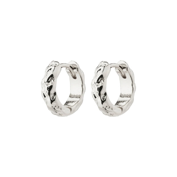 Carla Silver Plated Hoops