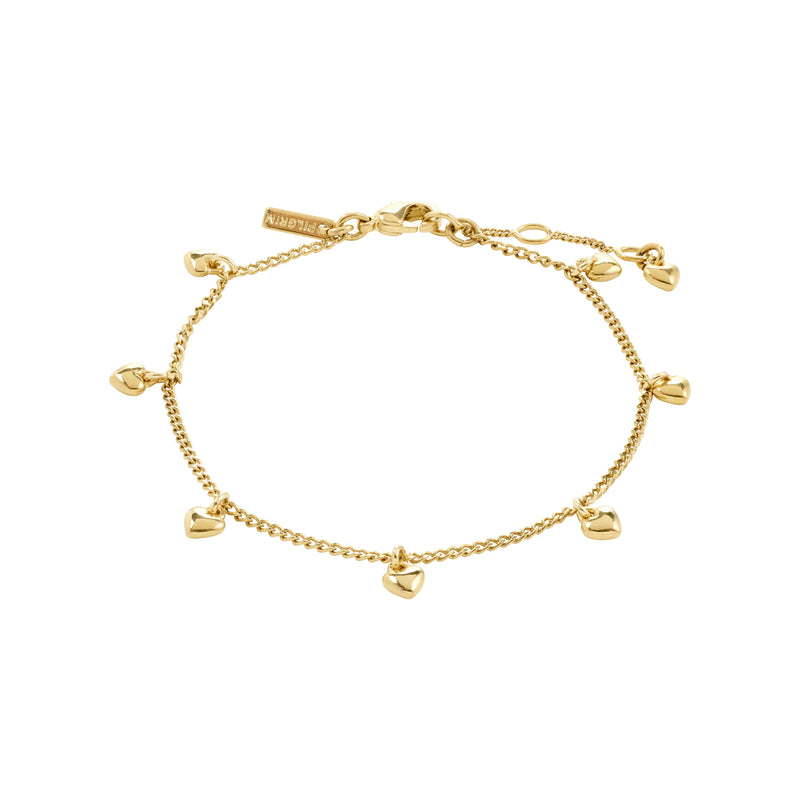 Alaia Gold Plated Hearts Bracelet