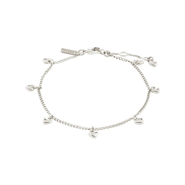 Alaia Silver Plated Hearts Bracelet