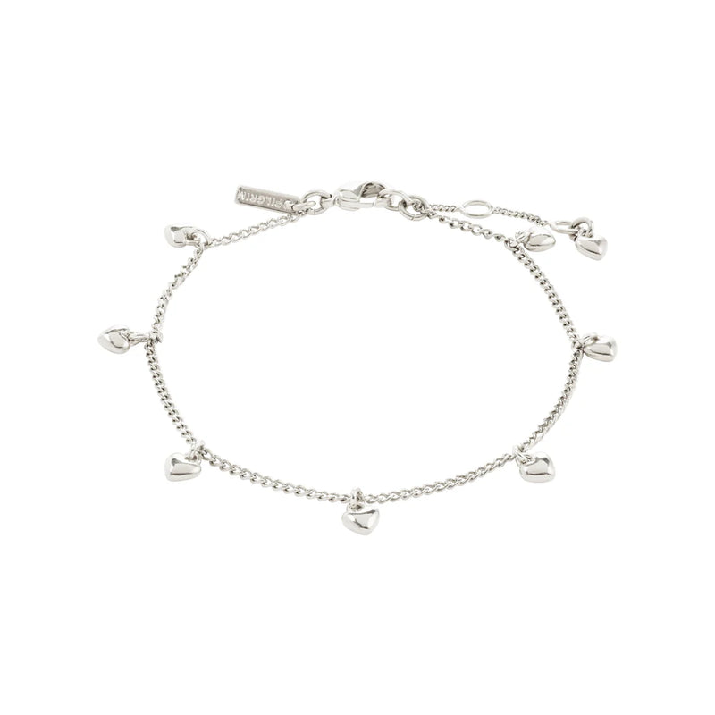 Alaia Silver Plated Hearts Bracelet