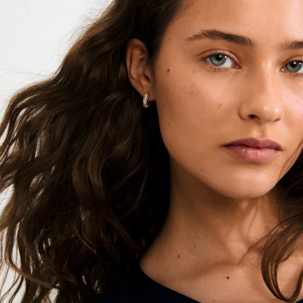 Tatum Gold Plated Waterproof Small Hoops
