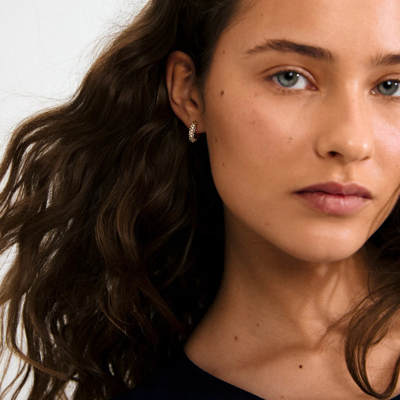 Tatum Gold Plated Waterproof Small Hoops