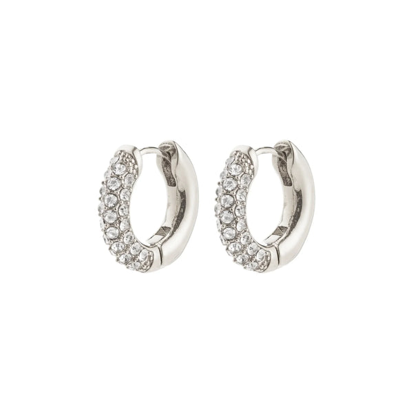 Tatum Silver Plated Small Hoops