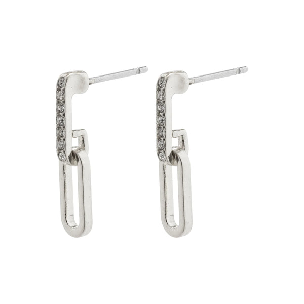 Elise Silver Plated Crystal Earrings