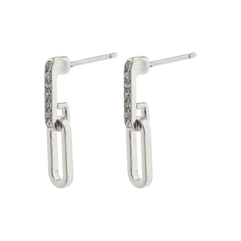 Elise Silver Plated Crystal Earrings