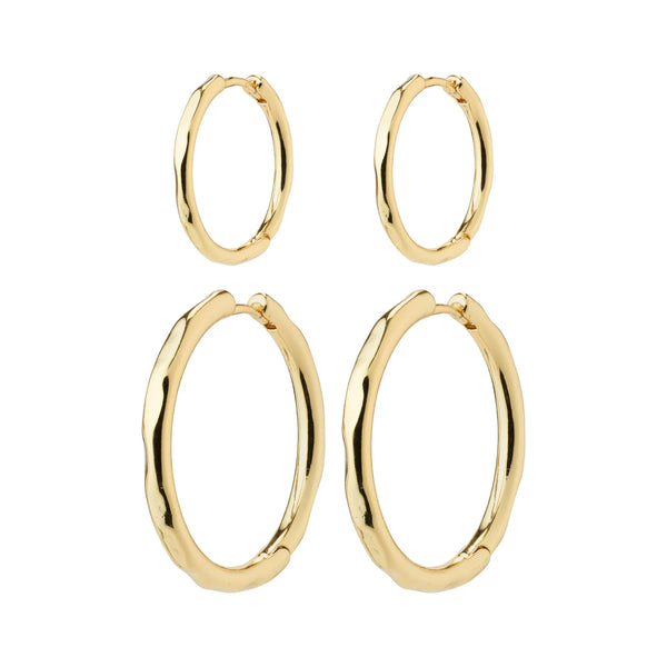 Eve Gold Plated Hoop Set