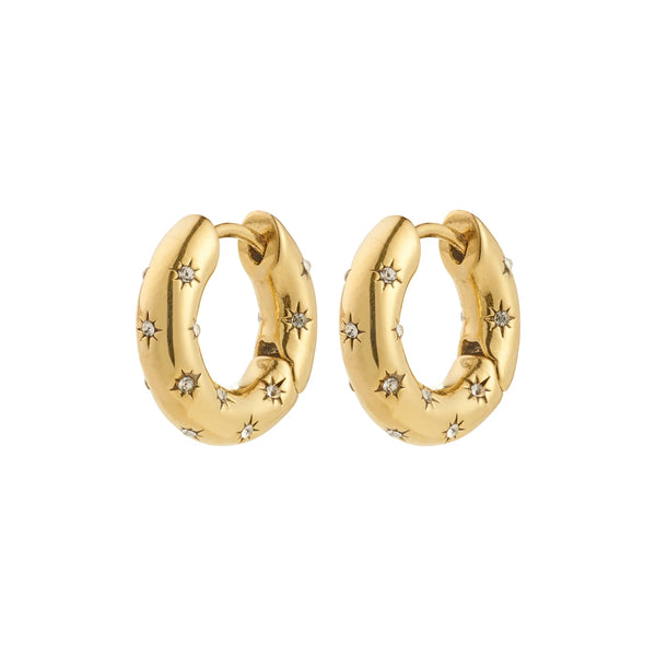 Nevaeh Gold Plated Hoops