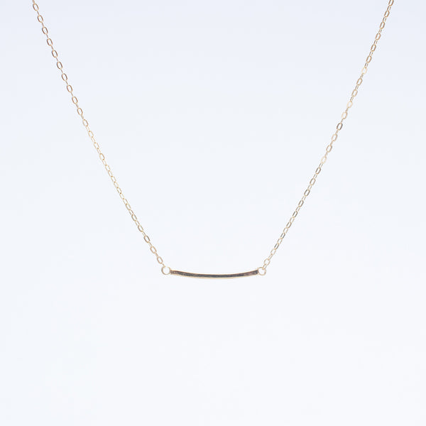 Gold Vermeil Mini Curve Tipis Necklace