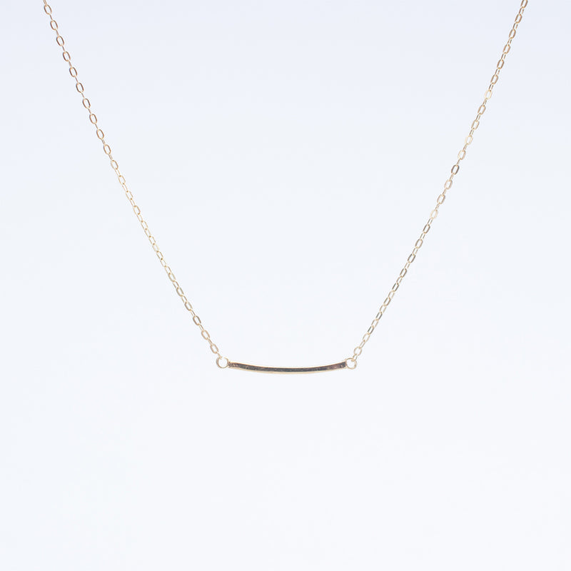 Gold Vermeil Mini Curve Tipis Necklace