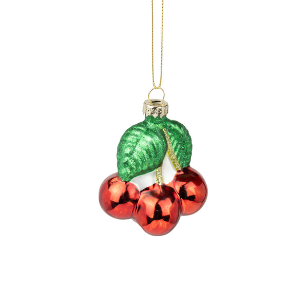 Glass Cherries Ornament