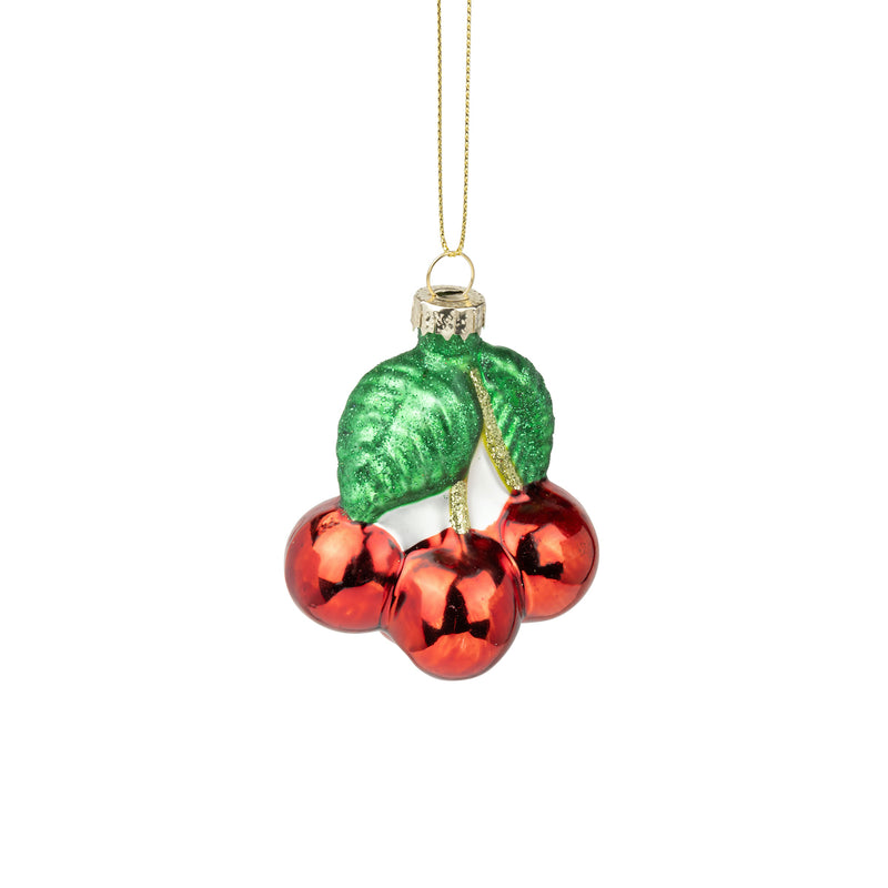 Glass Cherries Ornament