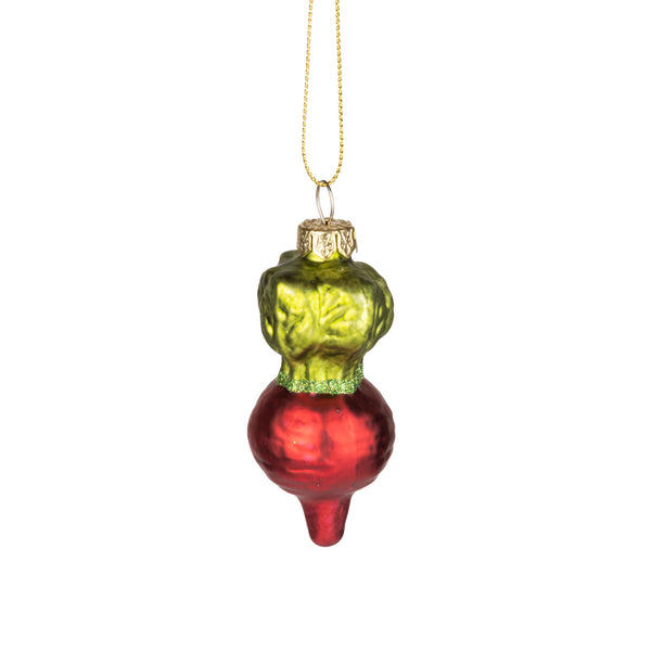 Glass Beet Ornament