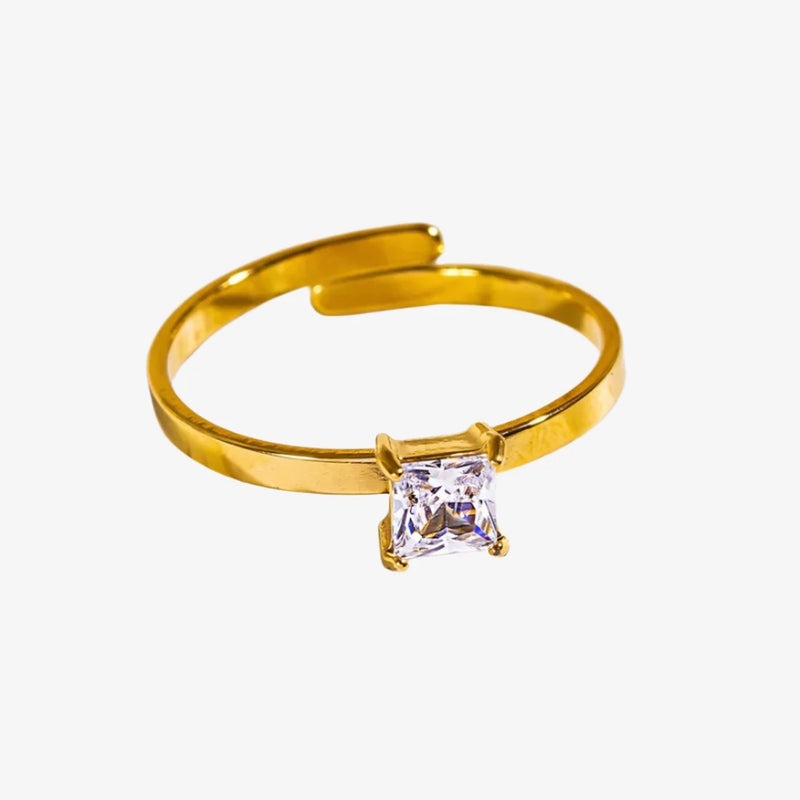 Adhika Gold & Zirconia Ring