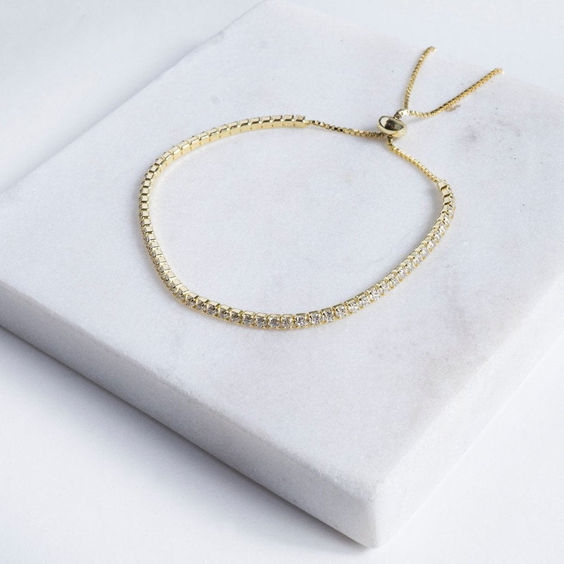 Adjustable CZ Tennis Bracelet
