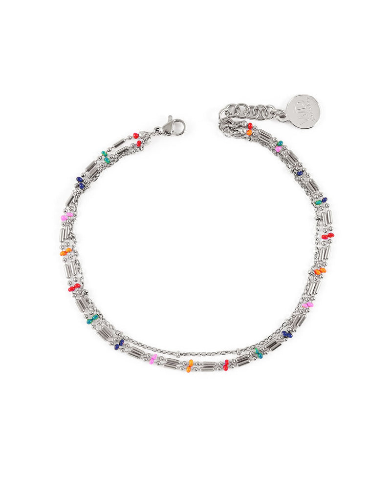 Pebble Silver Anklet
