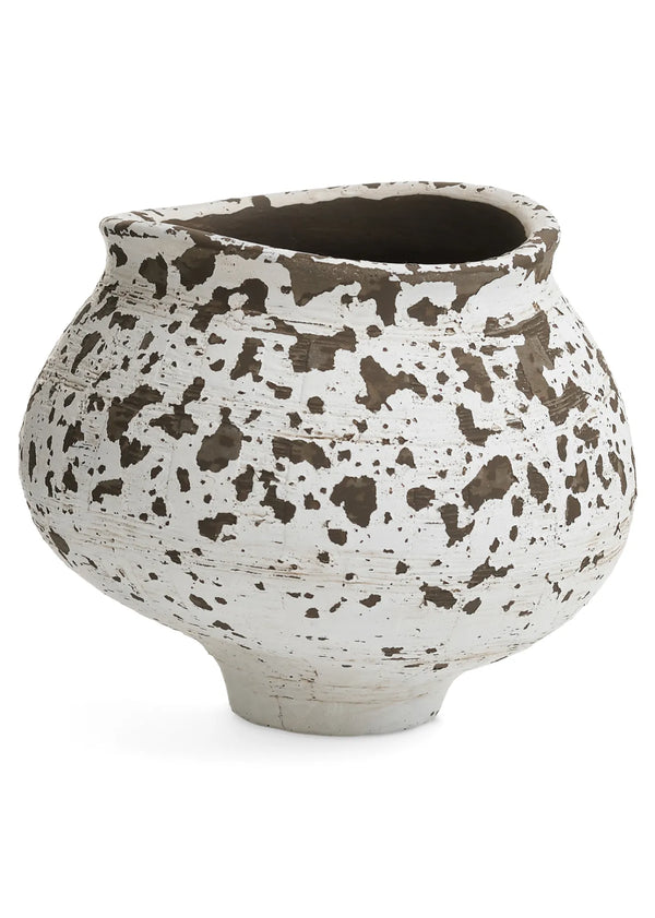 Textured Round Shaped Cement Planter