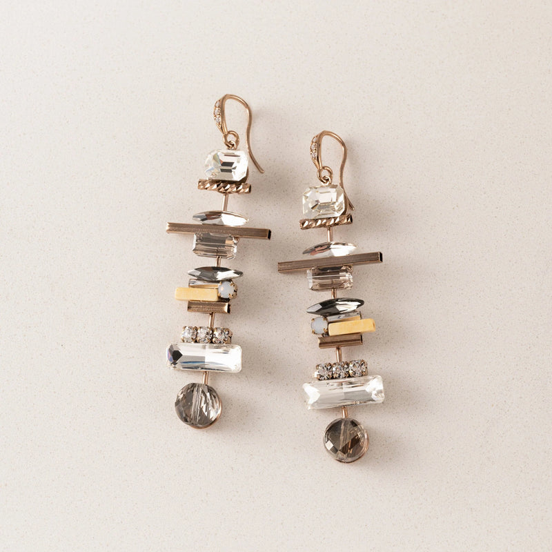 Gold Balance Drop Earrings