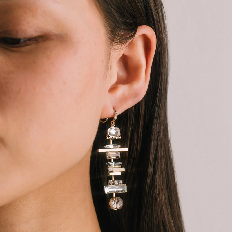 Gold Balance Drop Earrings