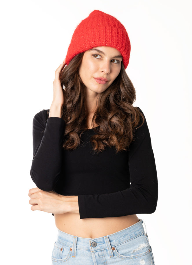 Ribbed Beanie Hat