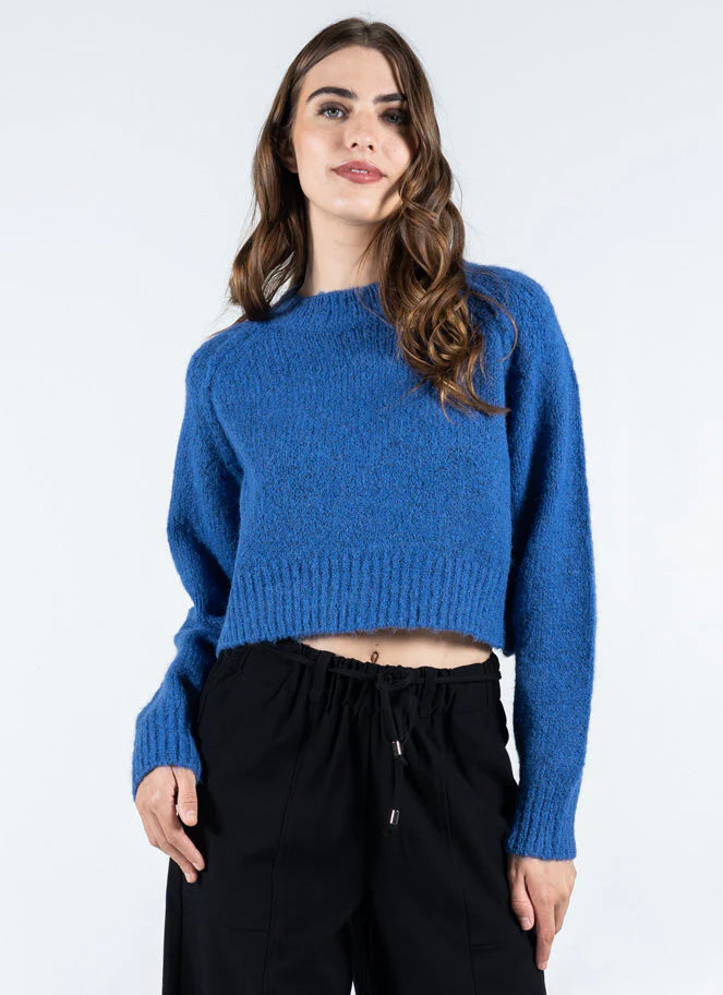 Crop Crew Neck Sweater