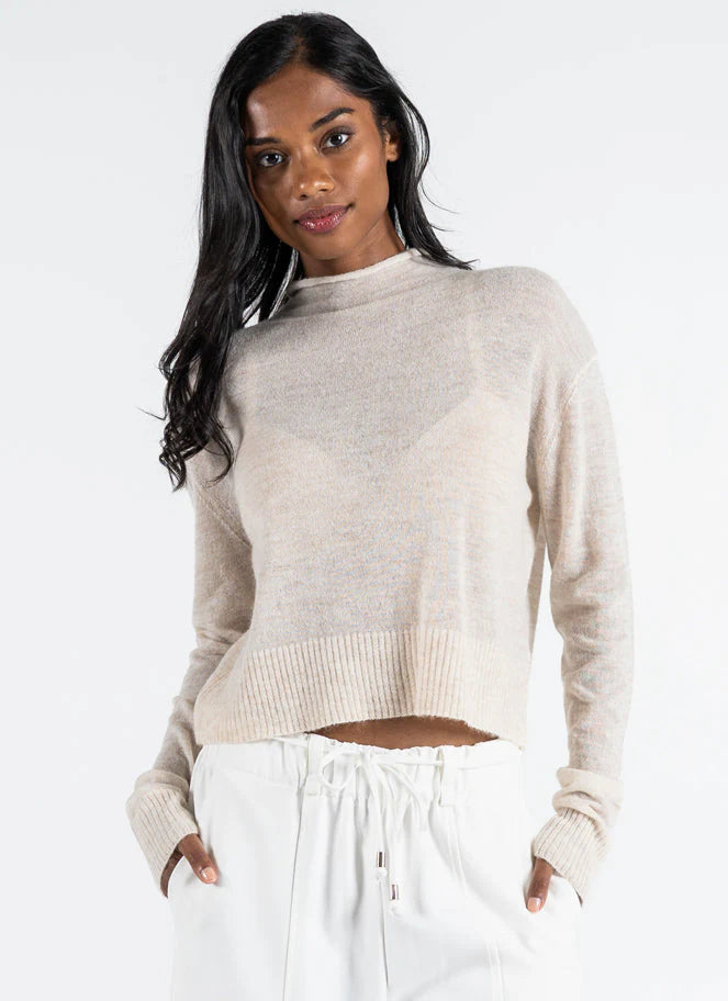 Long Sleeve Mock Neck Sweater