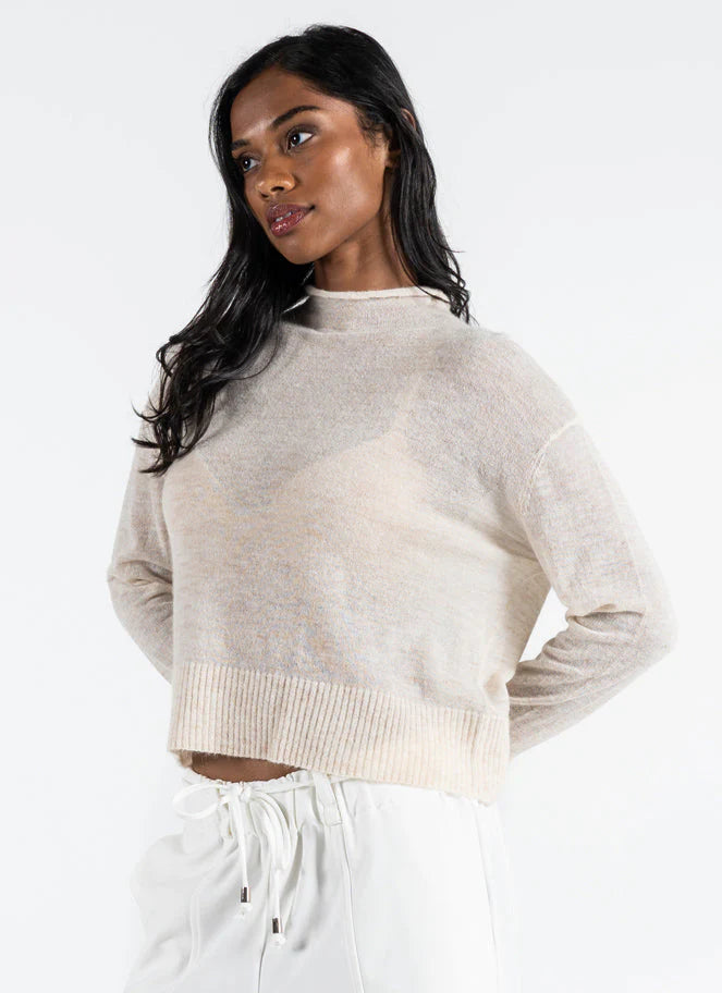 Long Sleeve Mock Neck Sweater