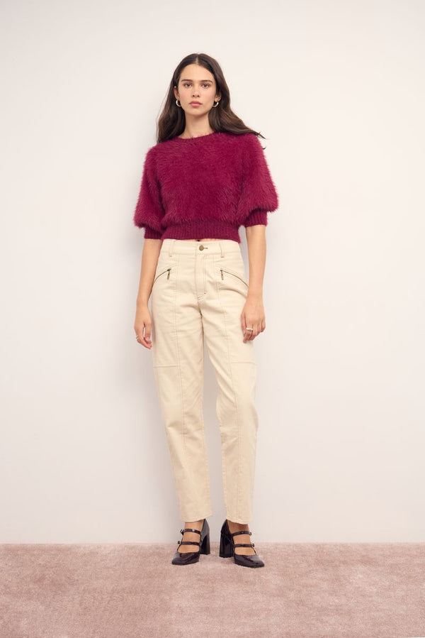 Alva Fluffy Cropped Knit