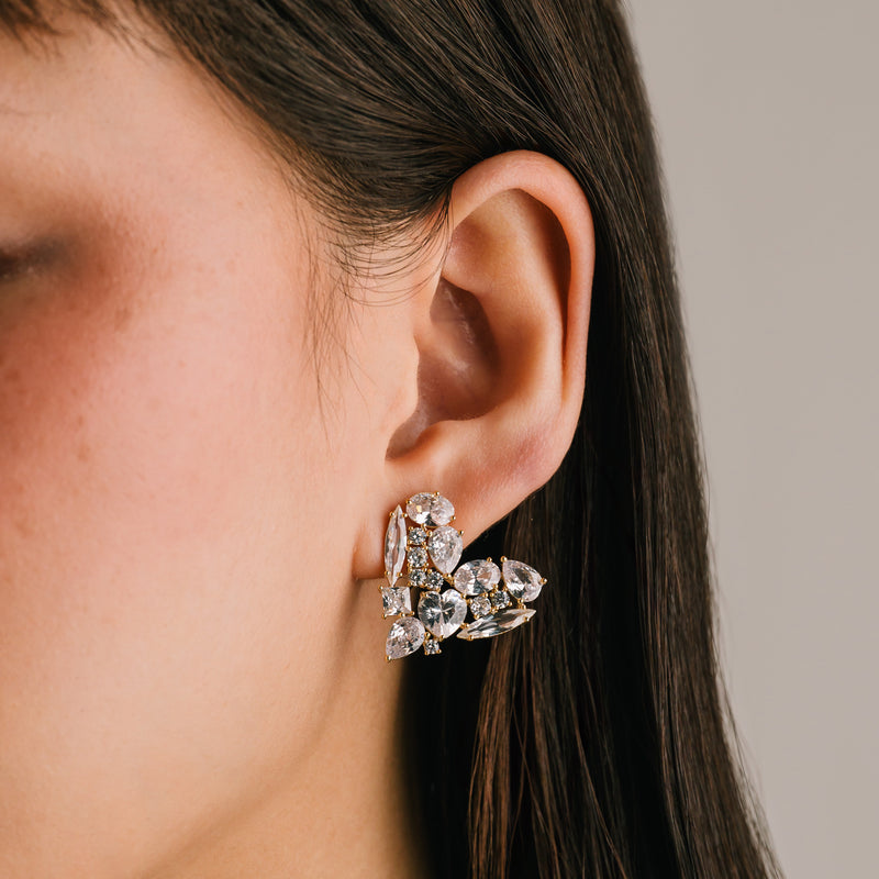 Gold Plated Debut Heart Studs