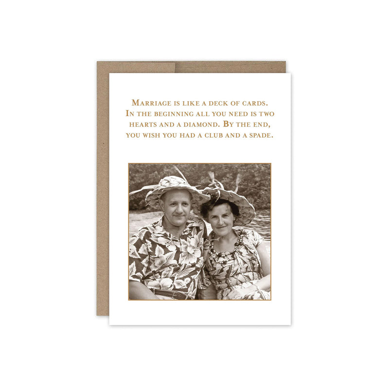 Deck Of Cards Anniversary Card