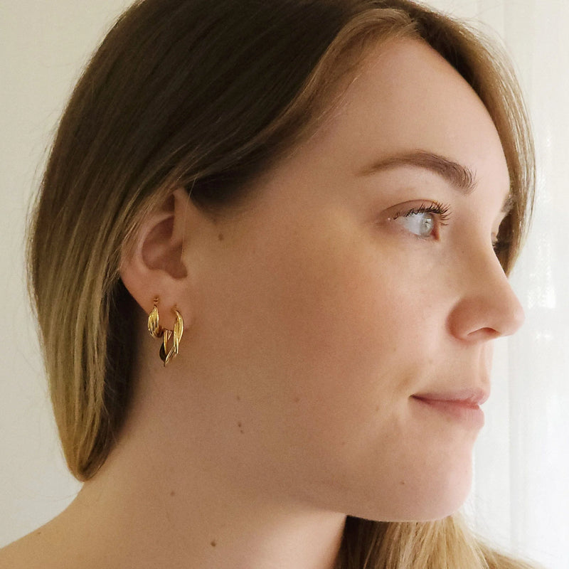 Gold Plated Isobel Hoop Earrings