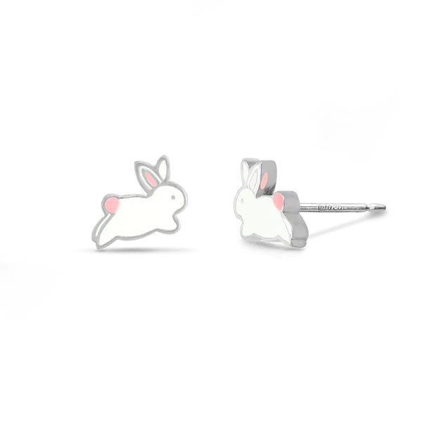 Silver Bunny Studs