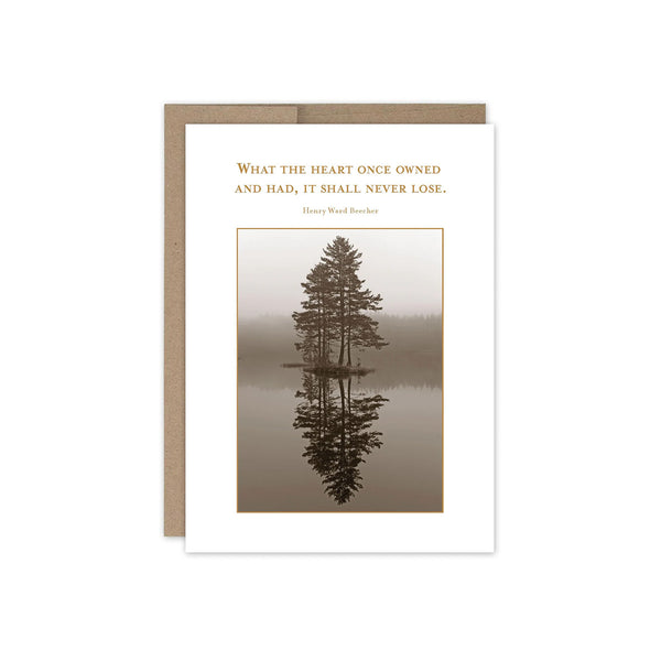 Heart Never Lose Sympathy Card