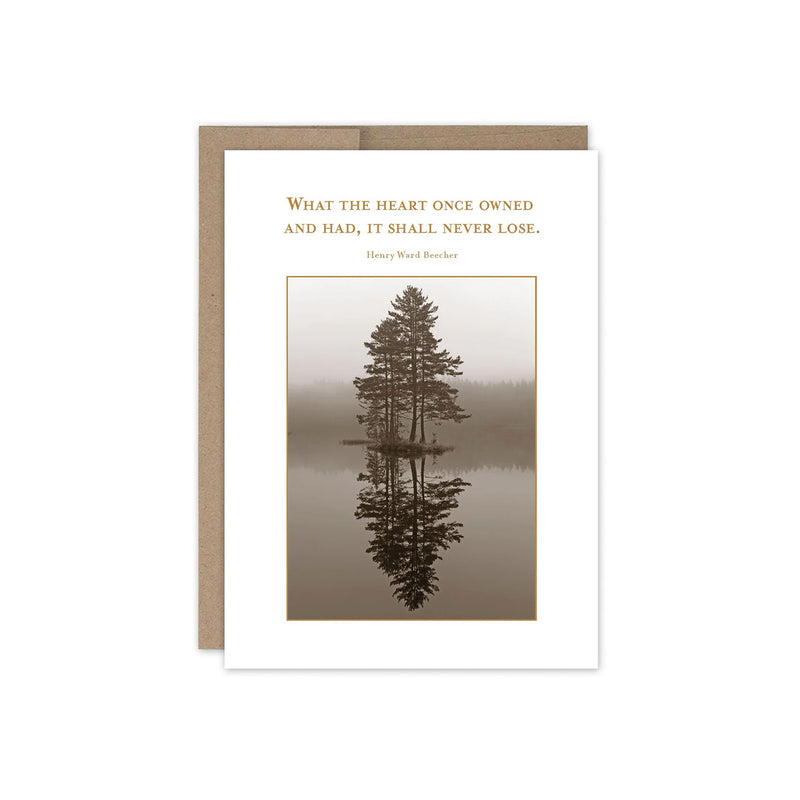 Heart Never Lose Sympathy Card