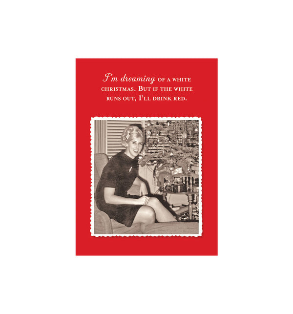 Dreaming Of a White Christmas Holiday Card