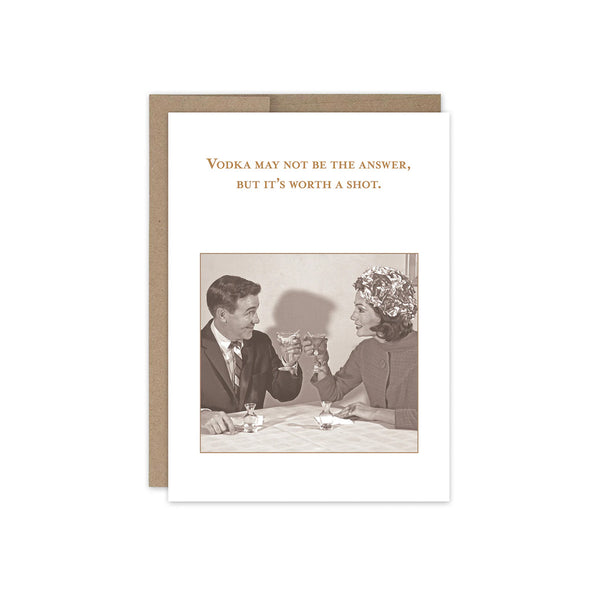 It's Worth A Shot Birthday Card