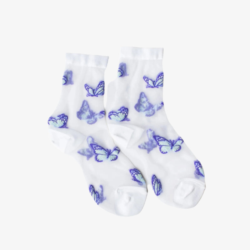 Casual Mesh Butterfly Socks