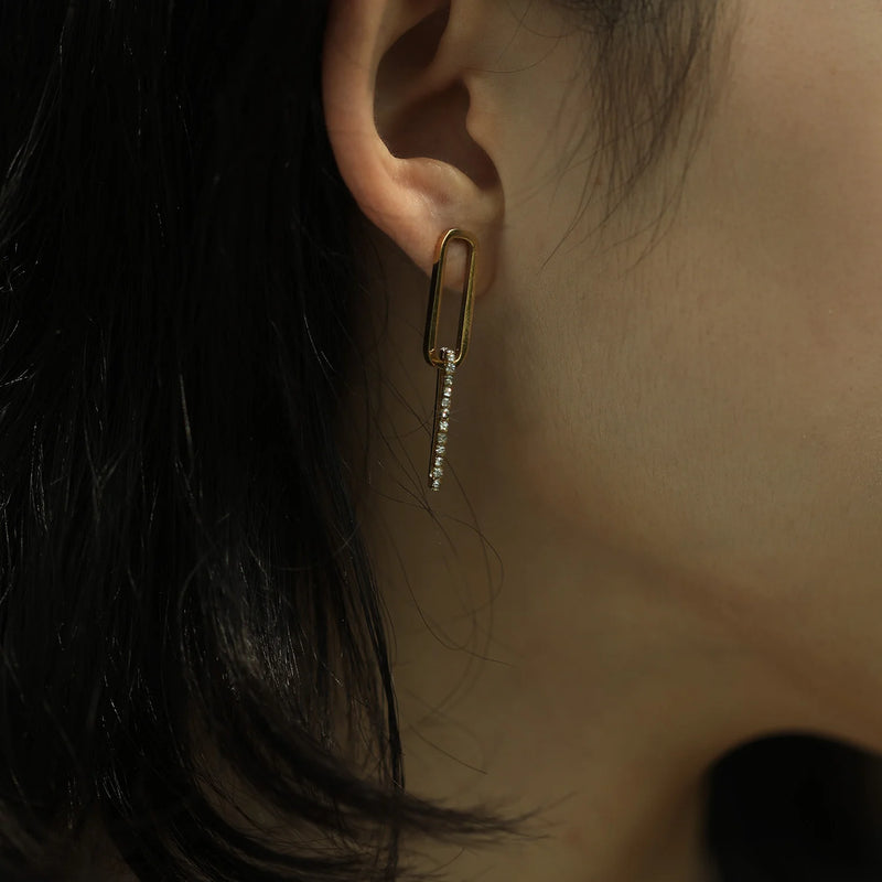 Luciana Paper Clip Earrings
