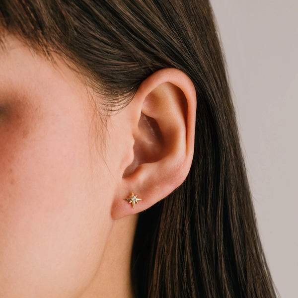 Gold Lone Star Studs