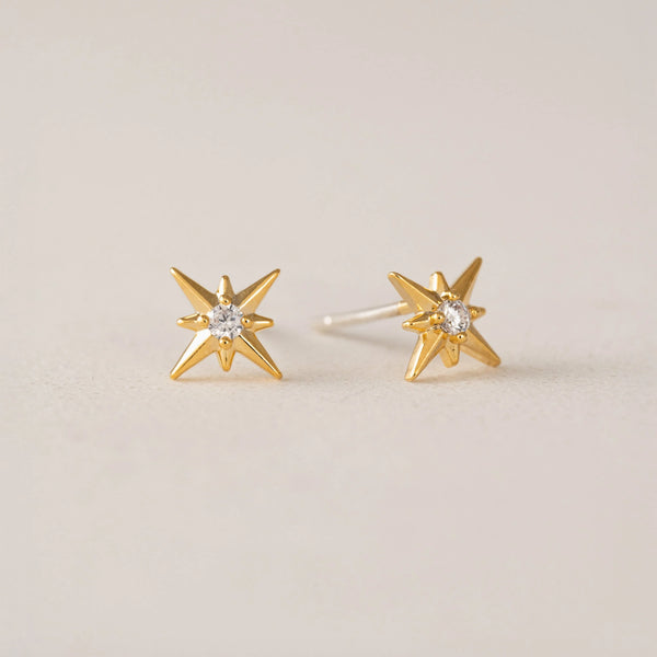 Gold Lone Star Studs