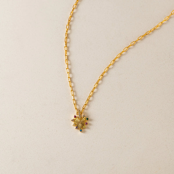 Gold Love Token Mixed Heart Necklace