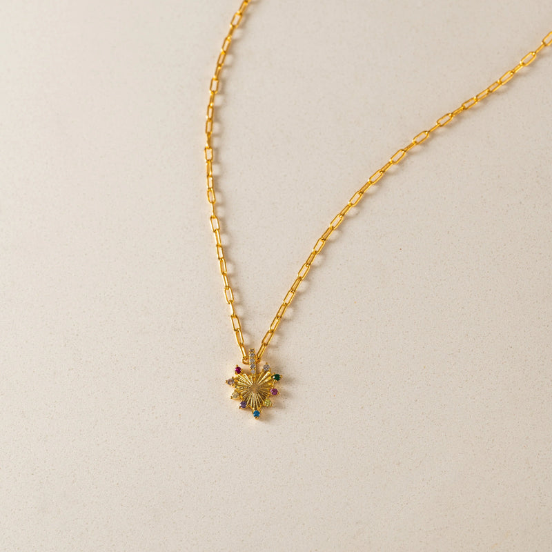 Gold Love Token Mixed Heart Necklace