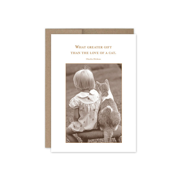 Love of a Cat Friendship / Just Because Card